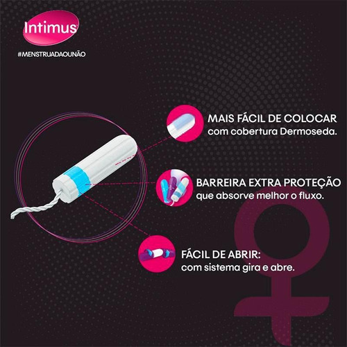 Absorvente Interno Intimus Médio 8 Unidades