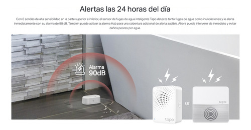 Smart Sensor Para Fuga De Agua Tapo - Requiere Hub Matter