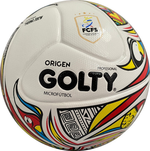 Balon De Microfutbol Golty Profesional Origen Oficial Color Blanco