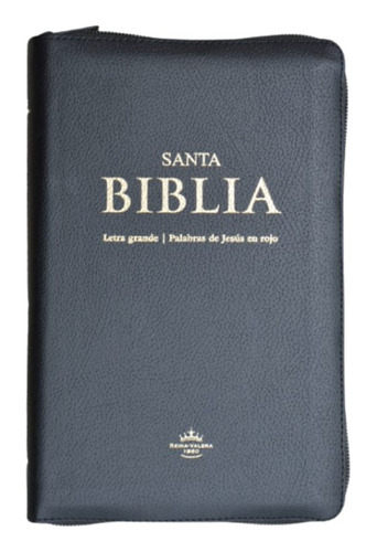 Biblia Reina Valera 1960 Letra Grande Pjr Cierre Negro