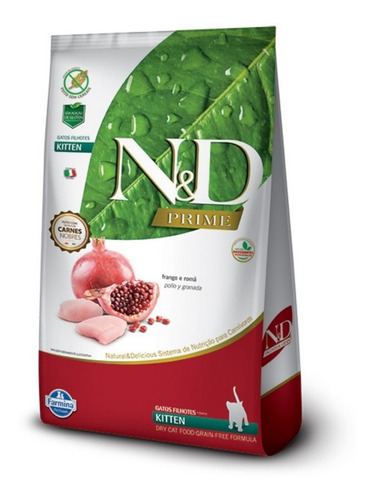 N&d Prime Ração P/ Gatos Filhotes Frango 1,5kg