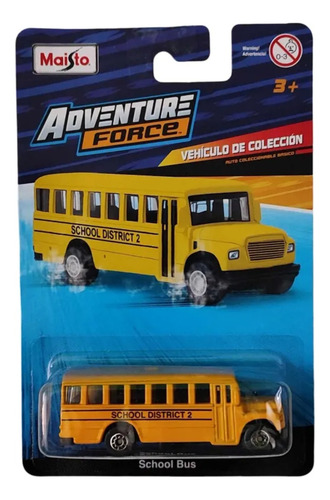 Maisto Adventure Force Camión Escolar School Bus District 2