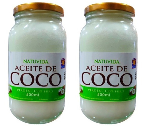 Aceite De Coco 500ml 2 Unidades - L a $83