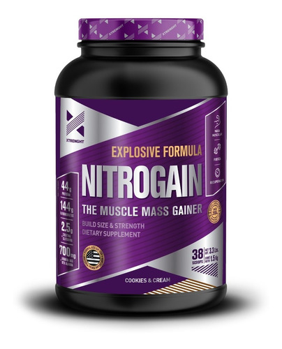Combo Definicion Muscular Xtrenght  Nitrogain Protein+carn