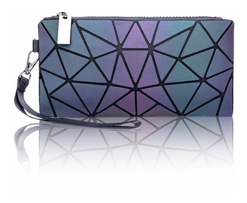 Imagen 1 de 4 de Bolsa Mariconera De Diseño Geométrico Tornasol,monedero