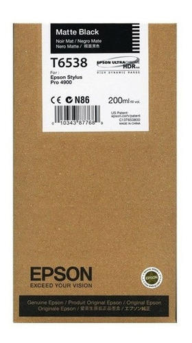 Cartucho de tinta Epson Cartucho de tinta negra mate de 200 ml