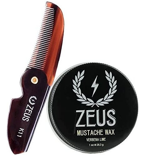 Zeus Bigote Care Set Para Hombres  bigote Cera + Big