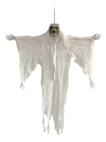 Imagen 1 de 5 de Colgante Fantasma Chico X1 Decoracion Halloween Cotillon