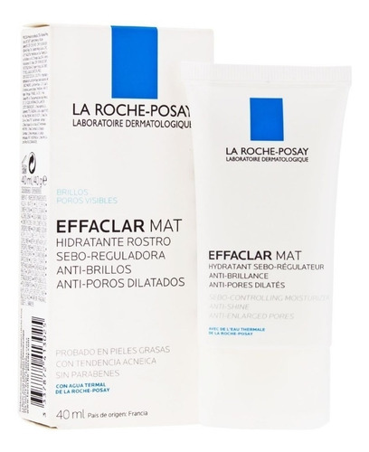 Crema Mat La Roche-Posay Effaclar día/noche para piel grasa de 40mL/40g