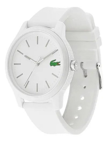 Relógio Lacoste Masculino Esportivo Branco Original Borracha
