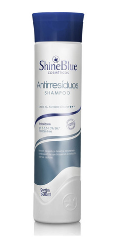 Imagem 1 de 1 de Shampoo Shine Blue Antiresiduos 300ml