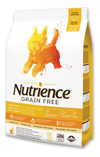 Nutrience Perro Grain Free Pavo, Pollo, Arenque Small 5k.