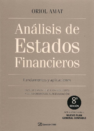 Libro Análisis De Estados Financieros De Oriol Amat I Salas