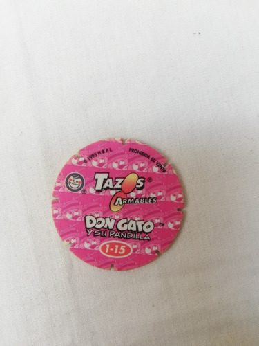 Tazos Don Gato 1-15, 10-15 Y Master Tazo 119 (Usado)