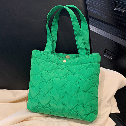 . Bolso Casual Acolchado En Forma De Corazón For Mujer,