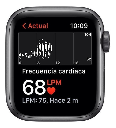 Imagen 4 de 7 de Apple Watch SE (GPS, 40mm) - Caja de aluminio color gris espacial - Correa deportiva Azul medianoche