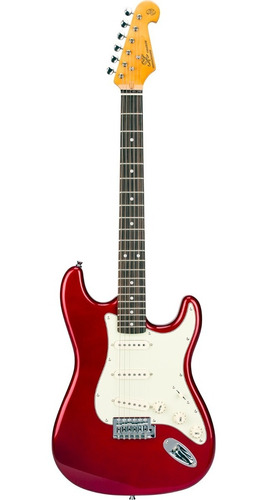 Guitarra Eléctrica Sx Vintage Series Strato Sst62+ Con Funda