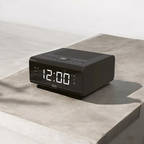 Reloj Despertador Digital Radio Fm Con Pantalla Led Negro