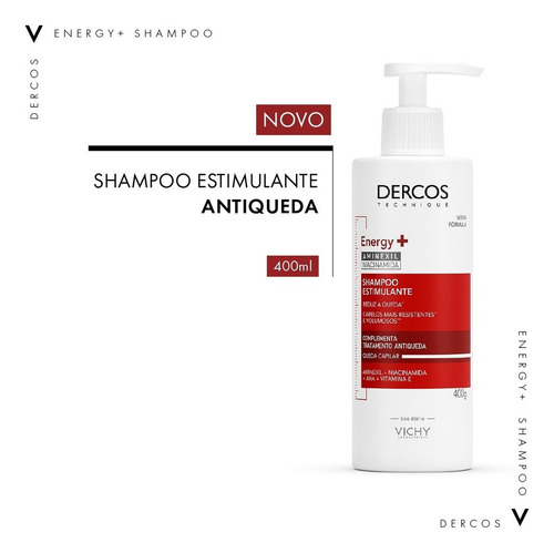 Vichy Dercos Thechnique Shampoo Antiqueda 400g Original