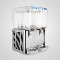 Comprar Dispensador Enfriador Aguas Frescas 2 Tanques 18 Lts Inoxida