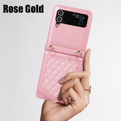 Funda De Cuero Con Soporte For Tarjetas Cruzadas For Samsu