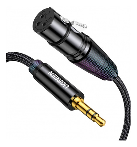 Cable Xlr Hembra Hifi - 3.5mm Mini Jack Pc Laptop Trs Micro