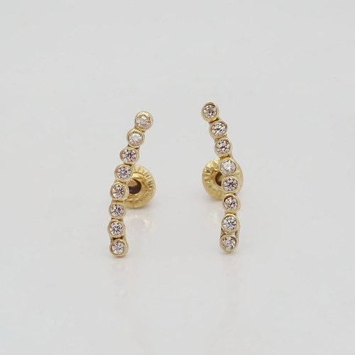 Amor Eterno - Broqueles Lambada Bebé / Aretes Oro 10k
