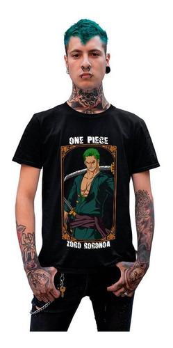 Polera Zoro Roronoa One Piece Cazador De Piratas H