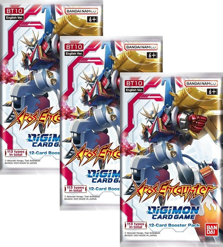 Digimon Tcg 4 Sobres Xros Encounter - Booster