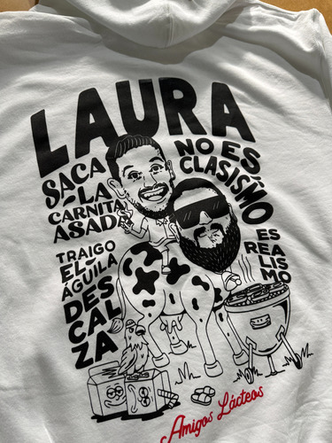 Hoodie Adrian Marcelo Hdl Laura Blanca Hermanos De Leche