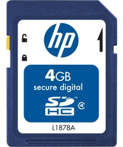 Cartão De Memória Sd Hc Hp 4gb L1878a