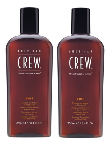 Imagen 1 de 1 de Dúo 3 In 1 Shampoo Conditioner Body Wash American Crew Men