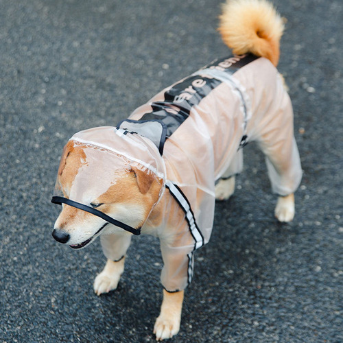 Botas De Lluvia Para Perros, Poncho De Lluvia Reflectante Pa