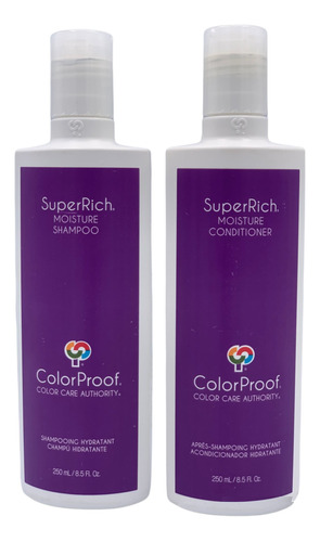 Shampoo De Humedad Superrich De Color De Color 8.5 Oz Y Acon