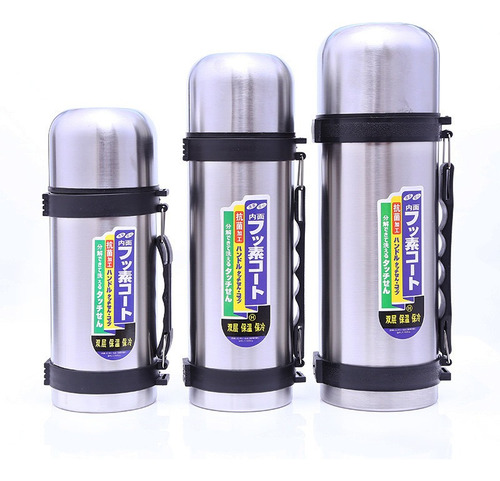 Termo Bala Para Agua Bebida Calientes Frías 1200ml Con Mango