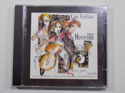 Trio Hotteterre Las Folías Cd Usa Horacio Franco Barroco 91