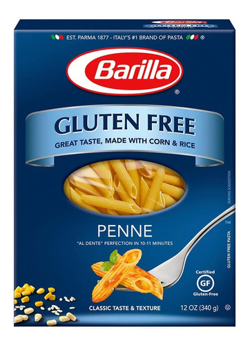 Pasta Barilla Gluten Free Penne 340g