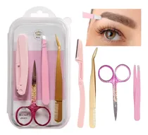 Comprar Kit Cejas Pestañas Pinza Tijera Perfilador Set Herramientas