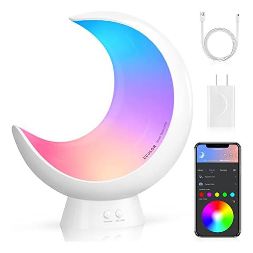 Lámpara De Mesita De Noche Inalámbrica Smart Touch, Control