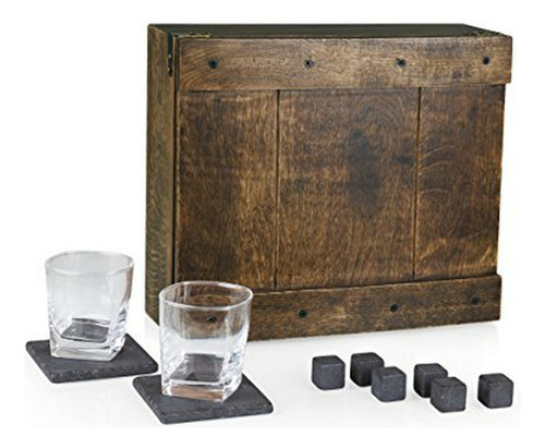 Tiempo  Whisky Box Set De Regalo Con Servicio De Picnic Para