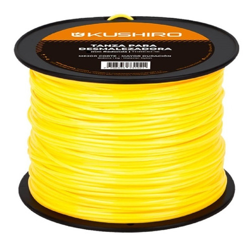 Tanza Grilon 1.5mm Desmalezadora Bordeadora 1kg Kushiro Color Amarillo