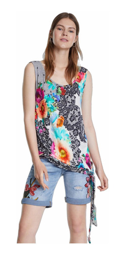 Polera Nueva Desigual M Crystal Sin Mangas