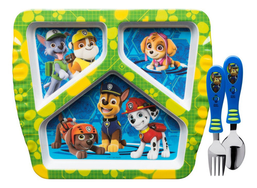 Zak Designs El Juego De Vajilla De Paw Patrol Incluye Plato.