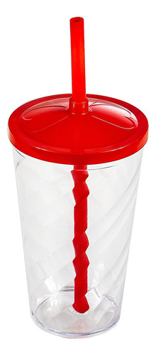 Kit 20 Copos Twister 500ml - Vermelho Festas E Decoração