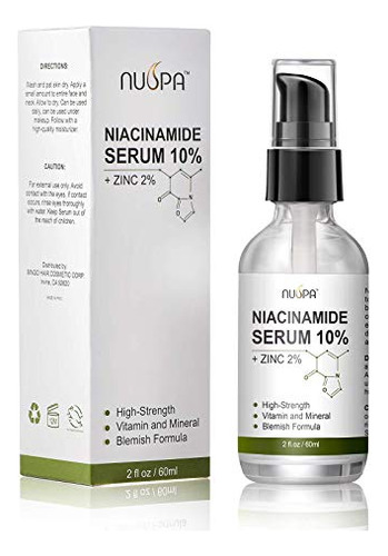 Sérum De Vitamina C Orgánica Nuspa Para Rostro, Cuello Y Ojo