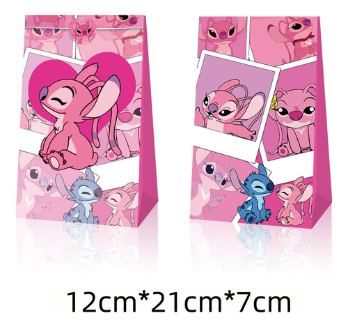 Bolsa Dulcera De Stitch Para Fiestas Infantiles 12pz