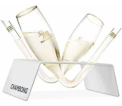 Chambong Soporte De Metal Para Sus Chambong Champagne Glasse