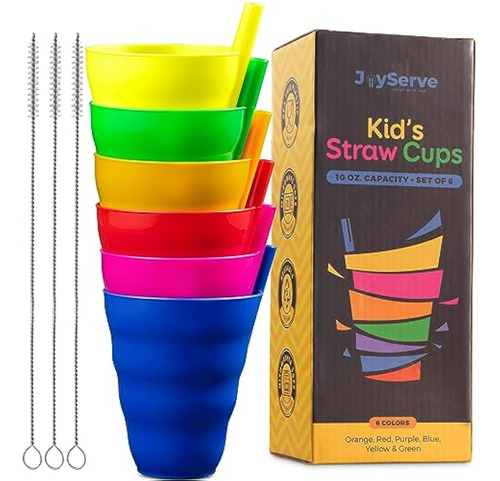 Vasos De Paja Para Niños (juego De 6) Vasos De 10