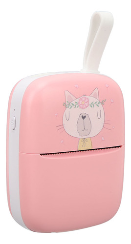Mini Impresora De Etiquetas Con Patrón De Gatito De Dibujos