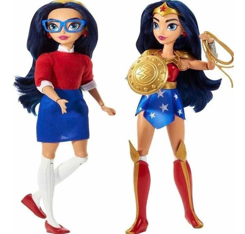 Imagem 3 de 10 de Boneca Dc Mulher Maravilha 2 Em 1 - Super Hero Girls Mattel